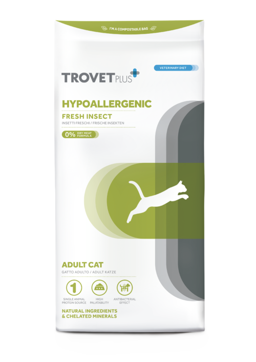 TROVET PLUS TPlus HYPOALLERGENIC ŚWIEŻE OWADY dla kotów