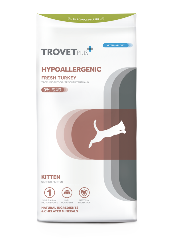 TROVET Plus HYPOALLERGENIC FRESH TURKEY KITTEN ( ŚWIEŻY INDYK DLA KOCIĄT )